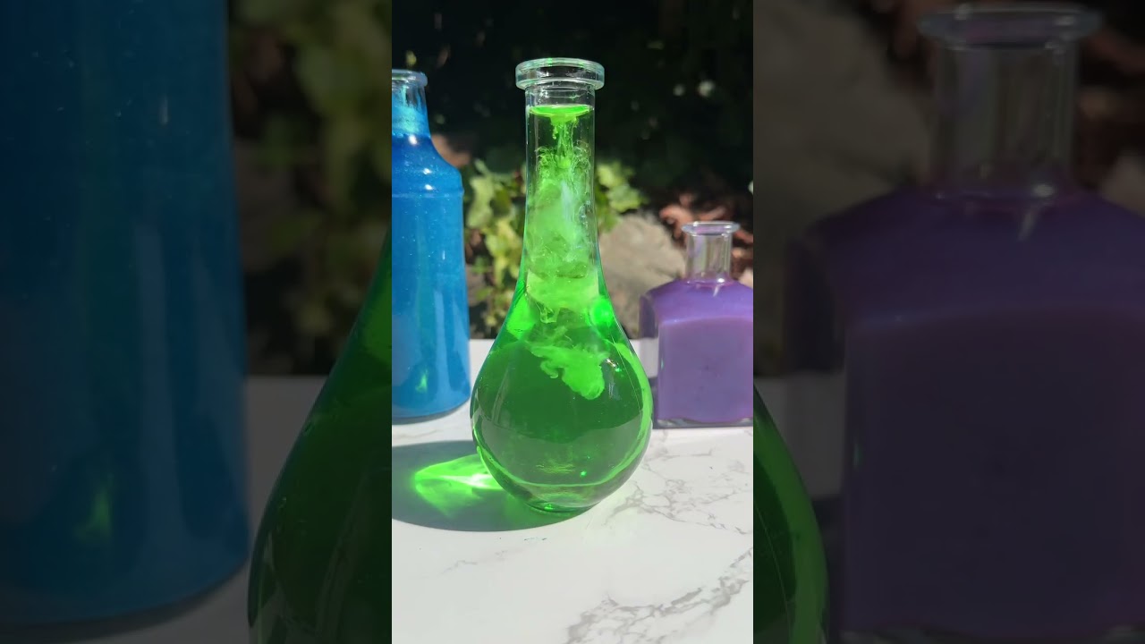 Making Ocean potion bottles | Relaxing potion making | Color changing ocean potions