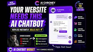 AI Chatbot Widget for E-commerce Websites 🚀