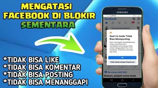 Cara mengatasi FB Terblokir sementara Tidak bisa Like Komen dan Posting