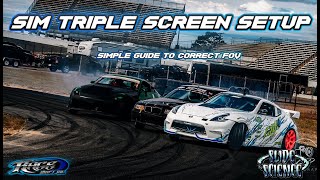 Triple Screen Sim Racing Setup Made Easy | 6 Steps for Perfect Drift &amp; Racing FOV