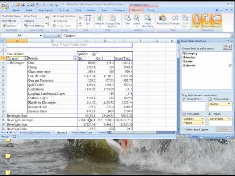 Pivot Table Reports - avi- Average Max Min By Category