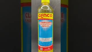 Clarificante Genfloc Genco 1 Litro #cuidadoscomapiscina #genco #aguacristalina #limpezadepiscina