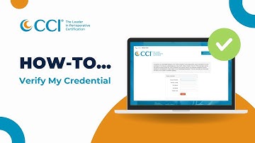 How-to Video: Verifying Your Credential