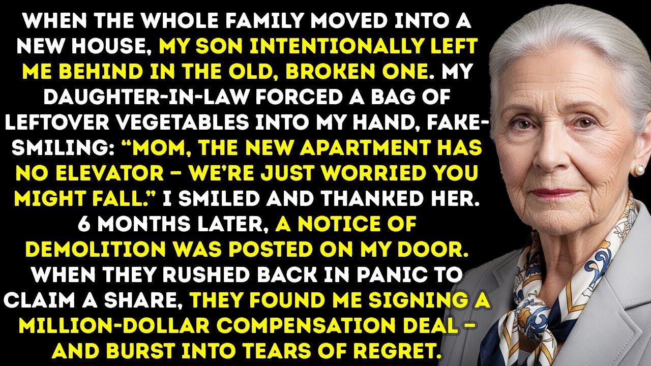 My Son Left Me In The Old House. 6 Months Later, I Signed A Million-Dollar Deal There.