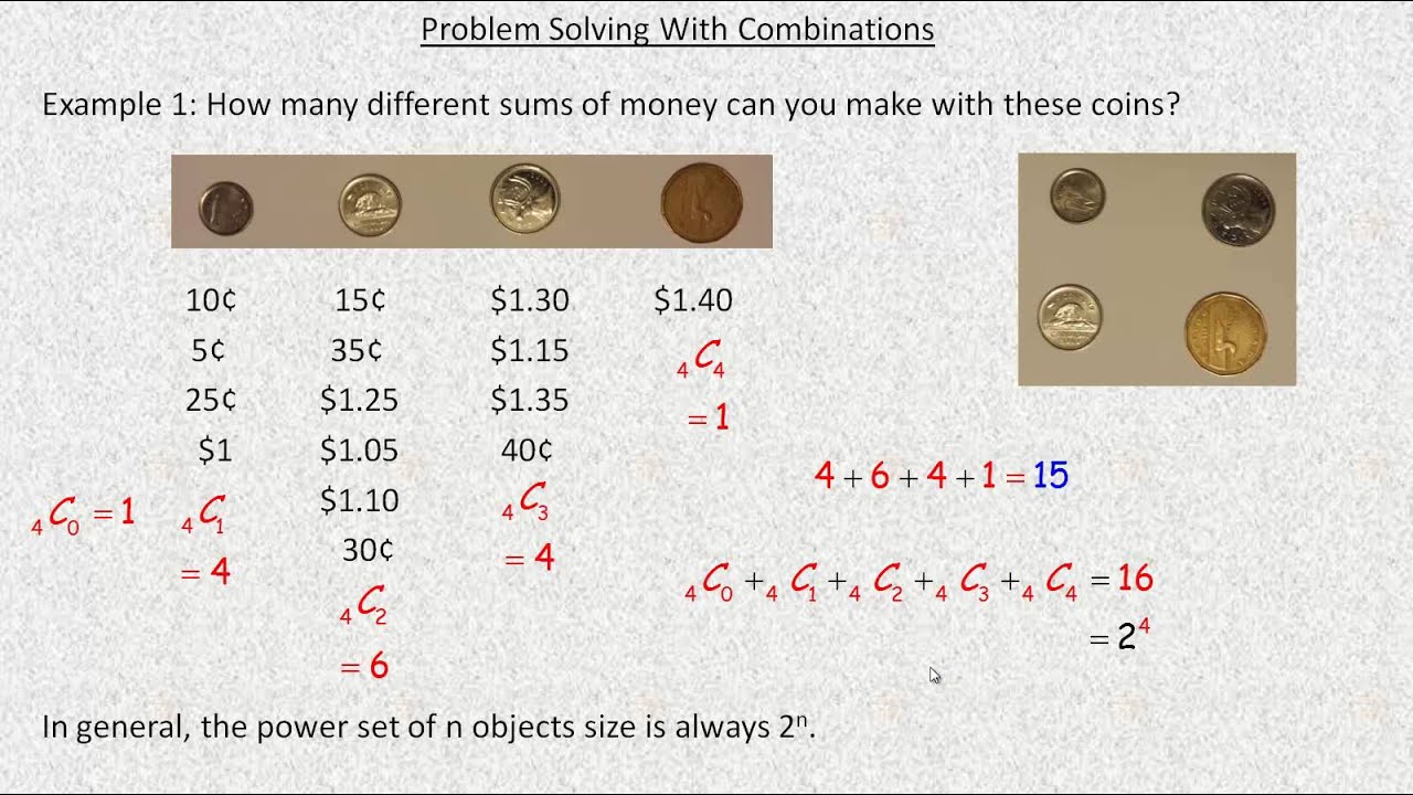 problem solving with combination