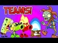 Plants vs. Zombies 2 TEAMS JESTER ZOMBIE vs Team Plants PART 1 Primal Gameplay PVZ 2 ✔