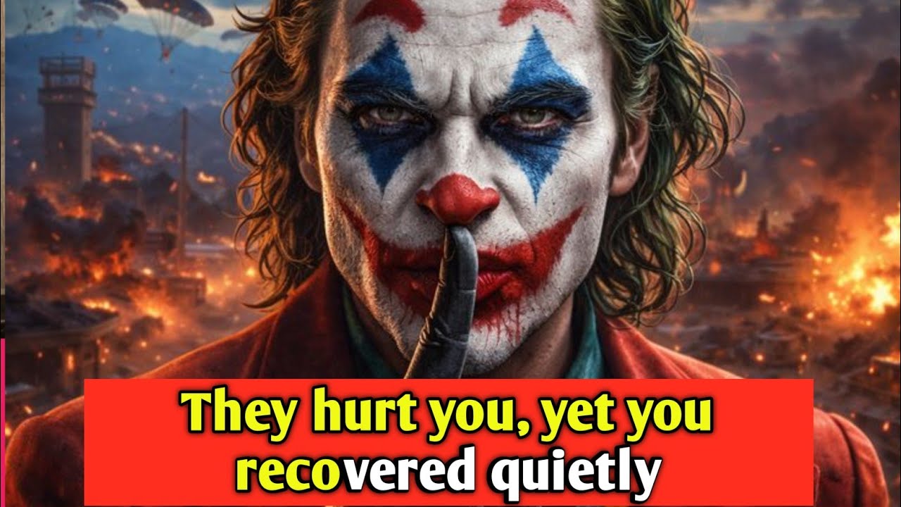 They hurt you, yet you recovered quietly.Joker motivation video| joker speech| joker dark