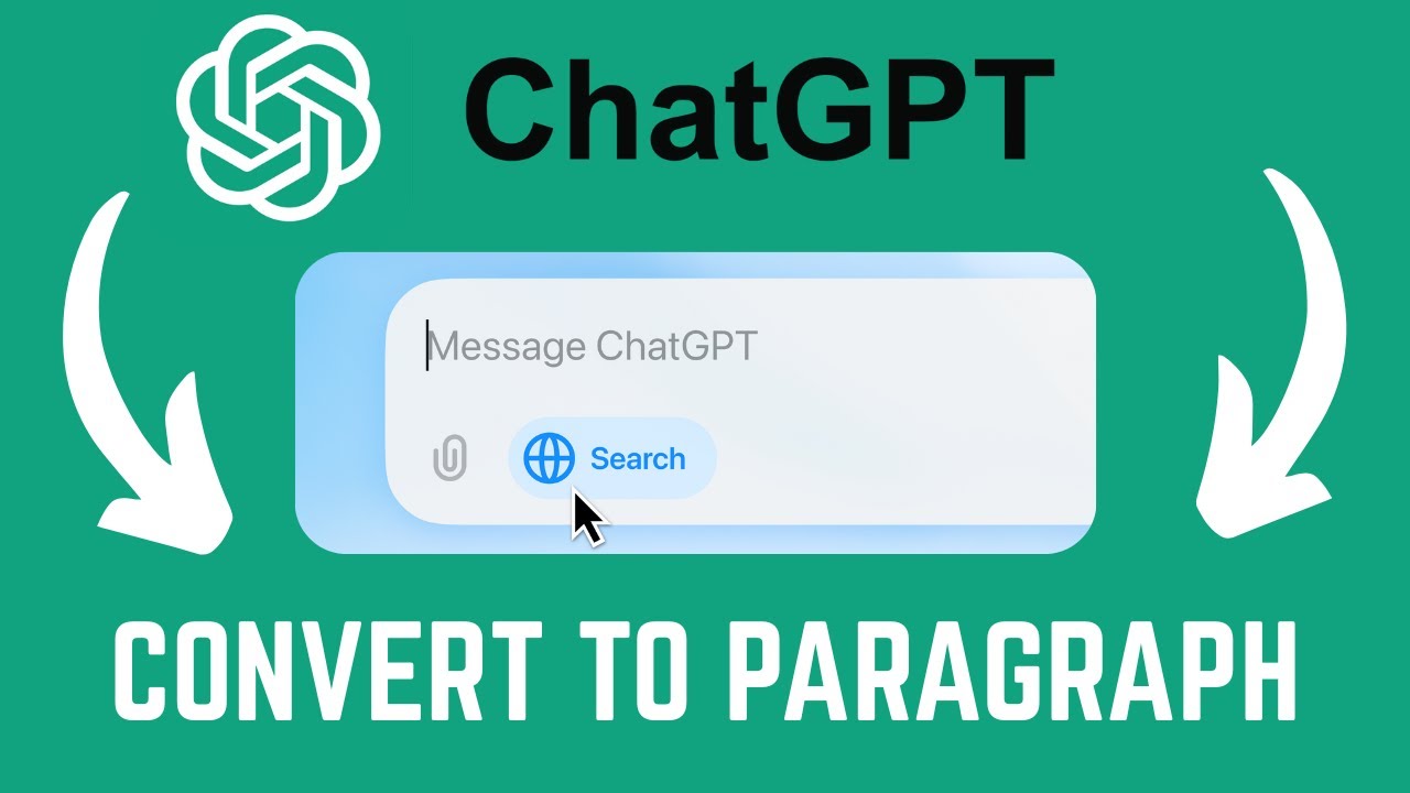How To Convert Chats To Paragraph Format In ChatGPT - YouTube