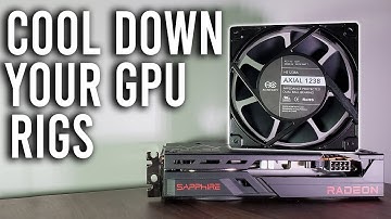 How to COOL your GPU MINING RIG with 110 CFM COOLING FANS