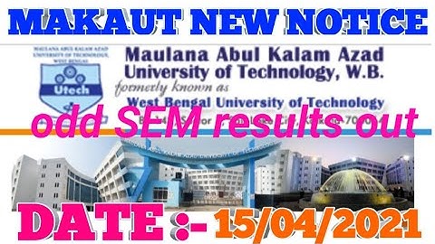 MAKAUT odd SEM results out  #makaut odd SEM results 2021 out watch it to check the results