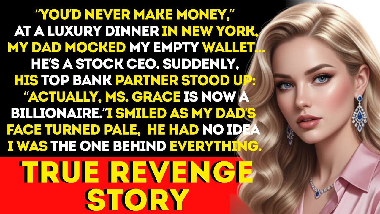 At Christmas Dinner, My Dad Mocked My Empty Wallet — Then the Bank Announced My Billionaire Status.
