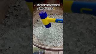 Crushed glass at home #diy #new #resin #foryou #love #craft #handmade #fypシ゚viral #fyp #hadicas#fy
