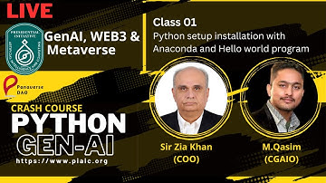 01 Class Modern Python Crash Course Installation setup and python hello world