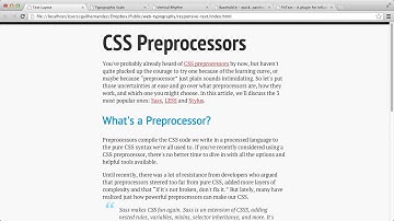 CSS Foundations : Responsive Text and Vertical Rhythm    Part 1