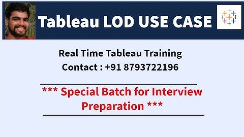 Tableau Real Time Use cases | LOD Scenario | PJ Analytics