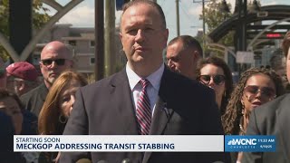 Mecklenburg County Republican leaders address light rail stabbing in Charlotte