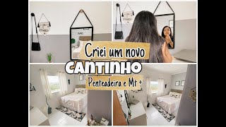 DIY - CANTINHO DA PENTEADEIRA + NOVA DECORAÇÃO DO QUARTO / Só usando coisas, que tinha em casa.