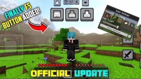 Finally! Minecraft Added F5 Button | F5 Button Addon MCPE | F5 Button in Minecraft PE/BE