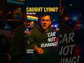 CAUGHT LYING  Bodycam Shows Patron Denies Running Car!