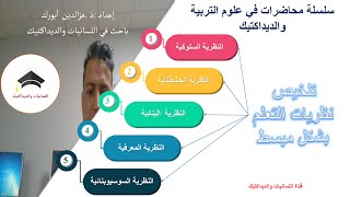 تلخيص نظريات التعلم بشكل مبسط