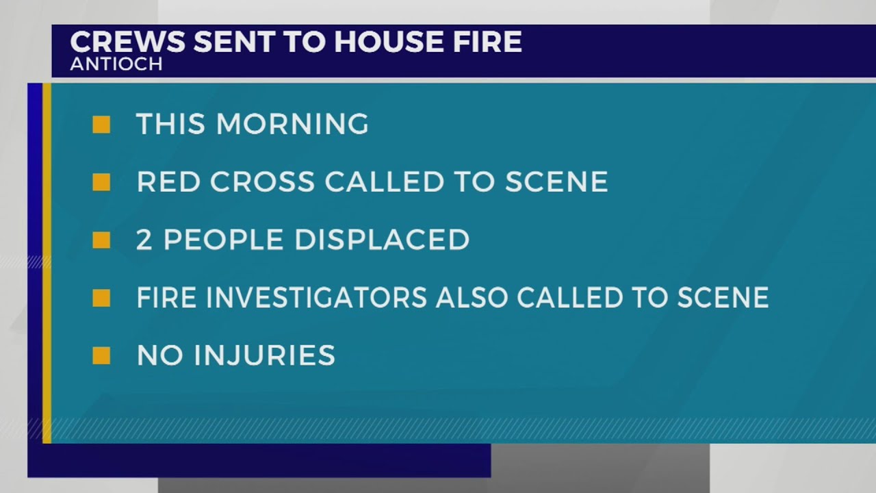 Crews respond to Antioch house fire - YouTube