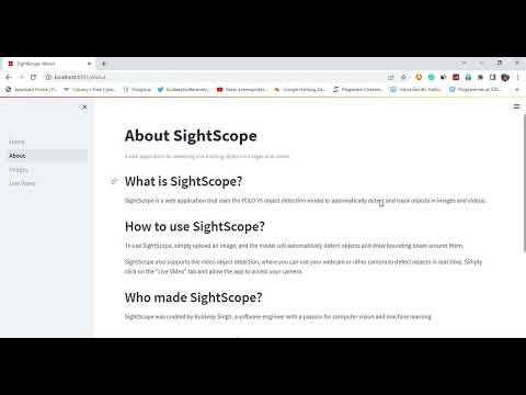 SightScope  YOLO V5 Object Detection App