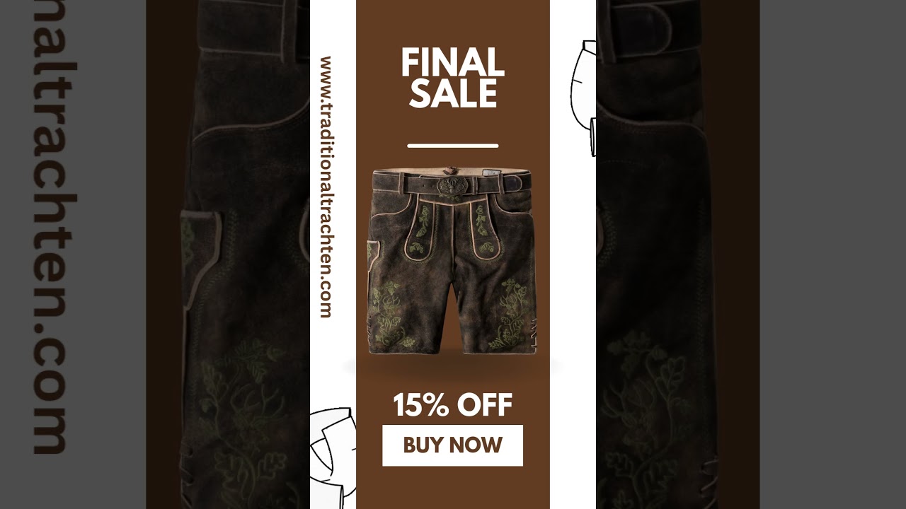 Men’s Traditional Bavarian Lederhosen 🇩🇪 | Authentic Alpine Tracht Clothing | Traditional Trachten