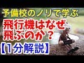 【1分解説】飛行機はなぜ飛ぶのか？【物理雑学】