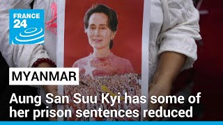 Myanmars Aung San Suu Kyi has some of her prison sentences reduced • FRANCE 24 English