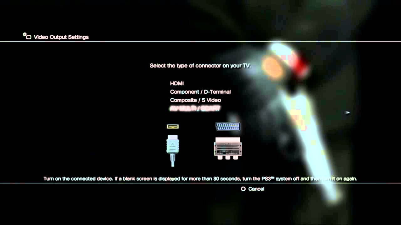 PlayStation Help: How to change your PS3 Display settings without seeing  your screen? - YouTube
