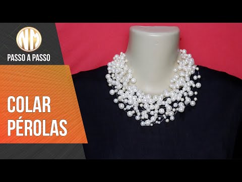 Vídeo: Um Colar Simples E Original Com Imitações De Pérolas