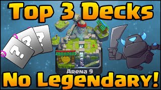 What is a good deck to get into Arena 8 from Arena 7? I have all the  non-legendary cards for my arena and Sparky, Lava Hound lvl2, and Log. -  Quora