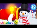 Santa's Reindeer Song | Lellobee: Nursery Rhymes & Baby Songs | Christmas Sing Along Learning Videos