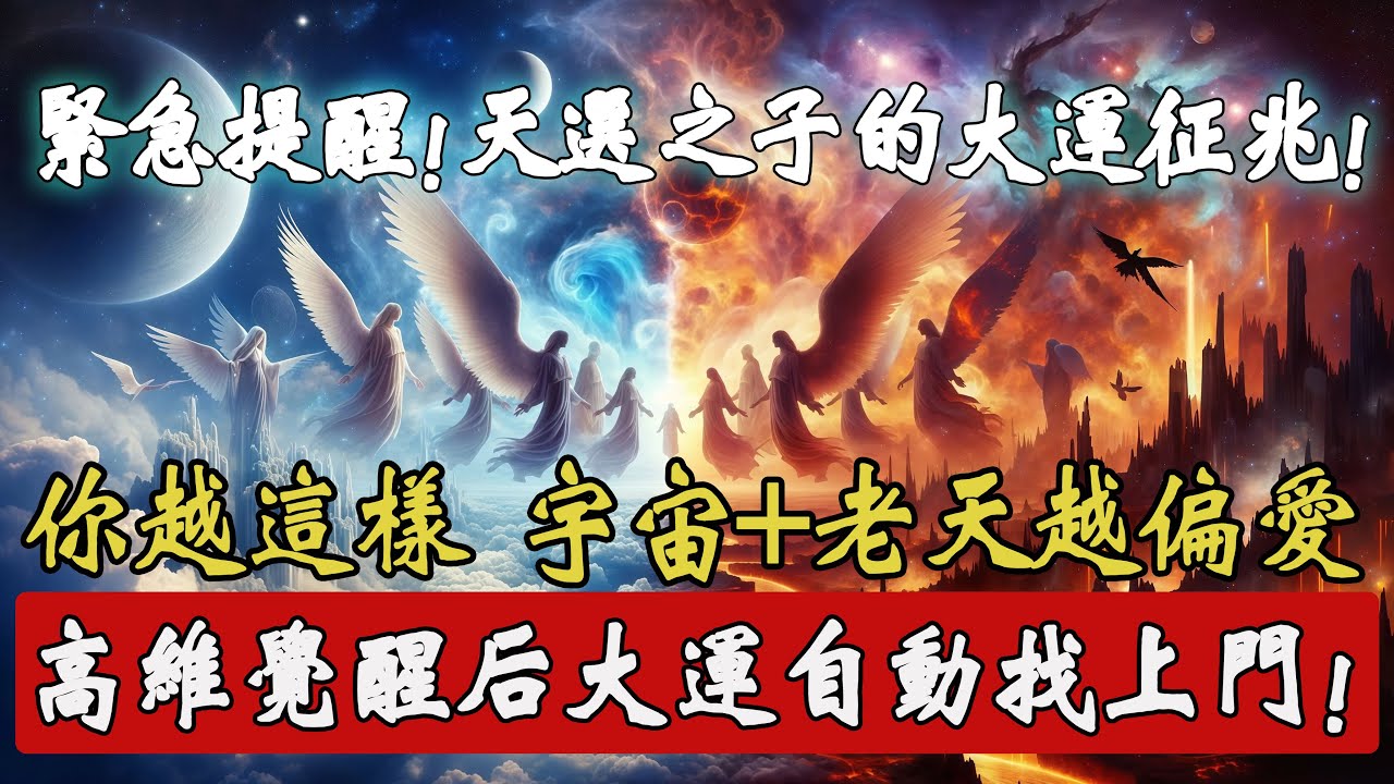 宇宙篩選鐵證！玄學重磅提醒：你越這樣老天越偏愛，靈性覺醒者必走頂級大運，擋都擋不住！