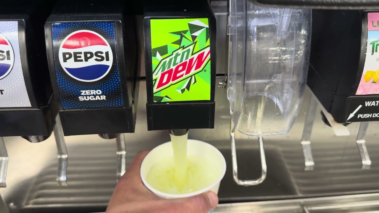 Mountain Dew Refill at Soda Fountain | Sam’s Club, El Monte, California, USA