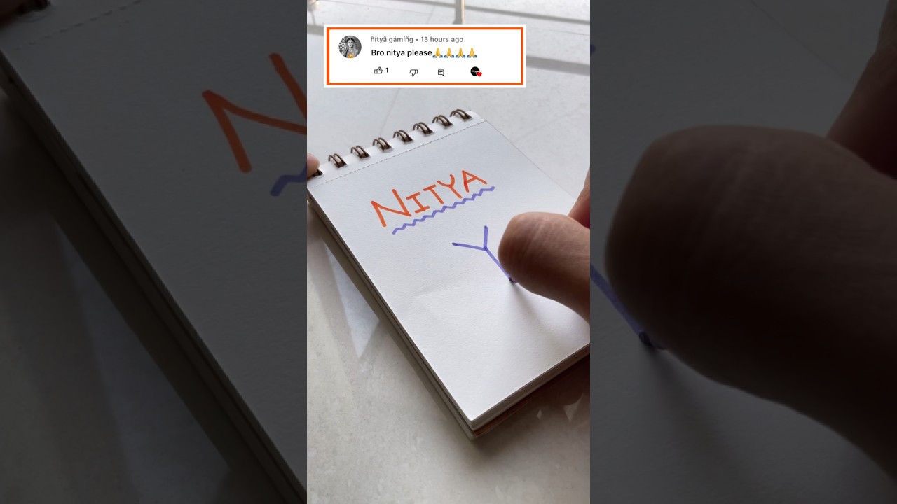 Comment your names for next namelogo😇😍 #shorts #logodesign #viral #trending #logodesign #nitya