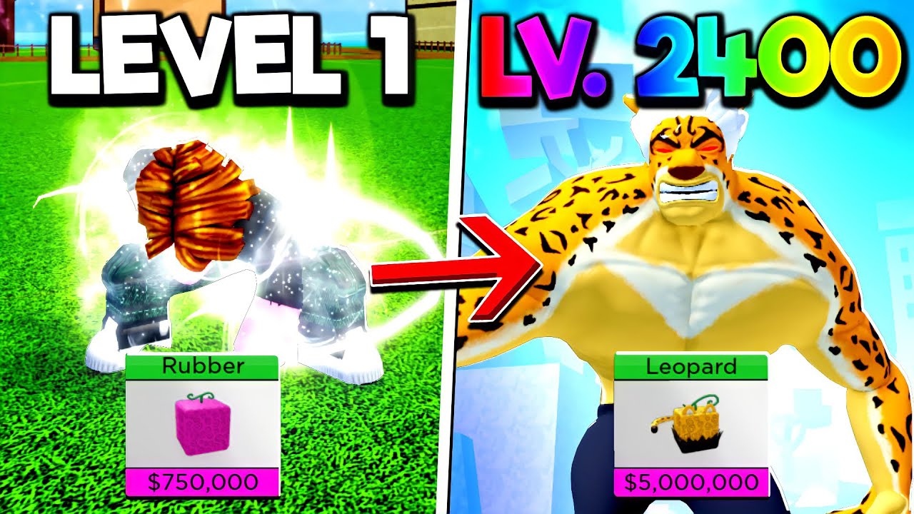 Roblox > Conta Blox fruit Level MÁXIMO (2450) COM LEOPARD TRANSFORMADO!!!