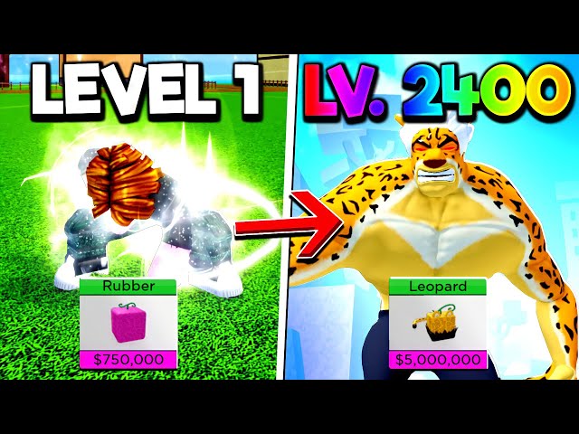 DO LEVEL 1 AO 2400 SOMENTE COM A LEOPARD #3 - USEI O NOVO CÓDIGO NO BLOX  FRUITS!! 