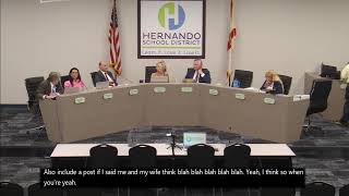 October 7, 2025: Hernando County School District Informal Meeting