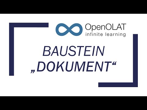 OpenOlat: Neuer Kursbaustein 