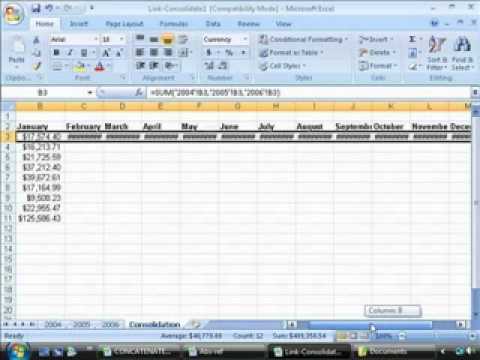 Excel 2007 Referencing Formulas