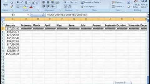 Excel 2007 Referencing Formulas