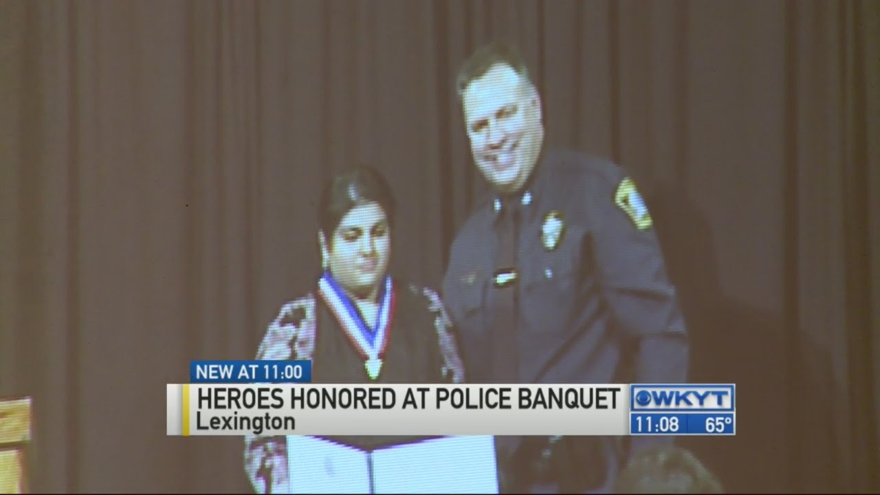 Heroes honored at police banquet in Lexington - YouTube