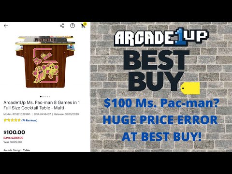 Arcade1up: Best Buy Glitch Causes $100 Ms. Pac-man Cocktail Pricing from PsykoGamer