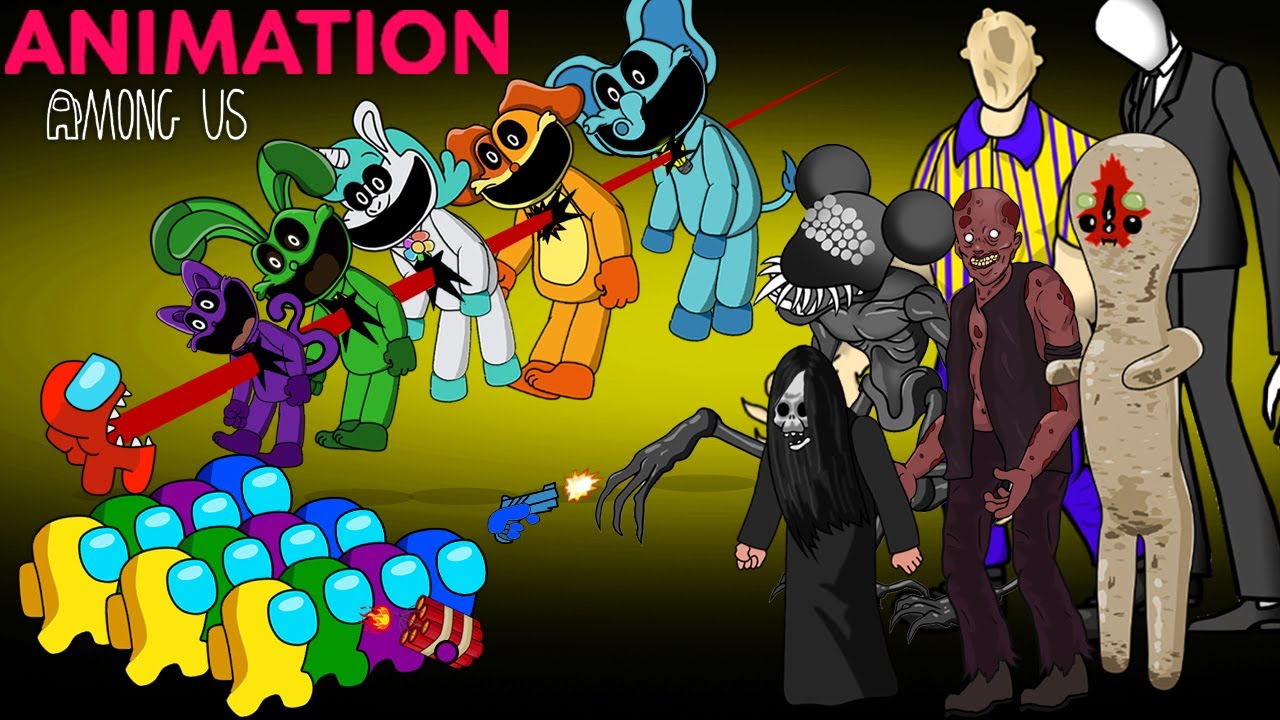 어몽어스 Among Us VS Poppy Playtime 4 & All Zombies | ANIMATION 63