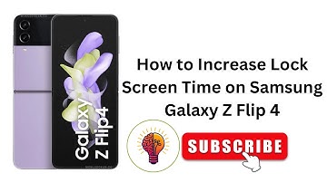 How To Increase Lock Screen Time on Samsung Galaxy Z Flip 4 (2024 Update) 📱✨ World
