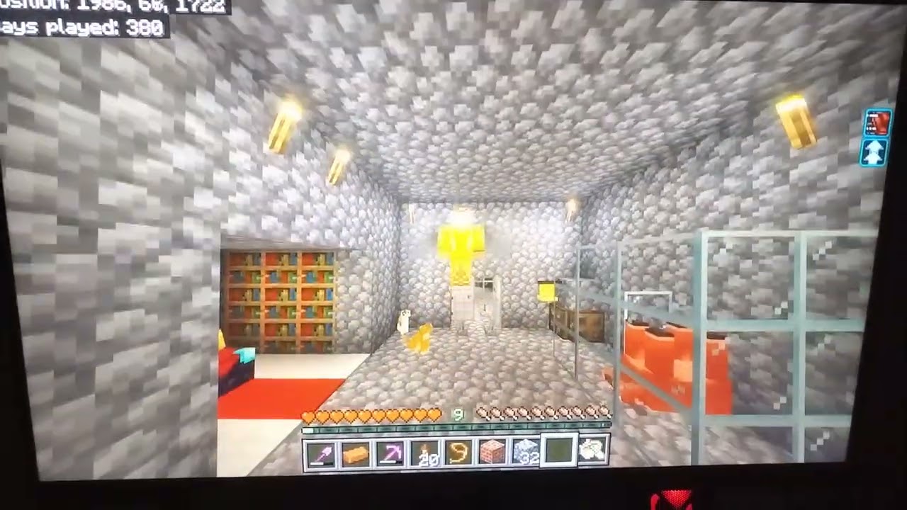 Minecraft house tour in 380D-Stacked-Legit World (No cheats) (All are legit) Sorry ab the brightness
