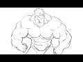 Bodybuilder Drawing Easy