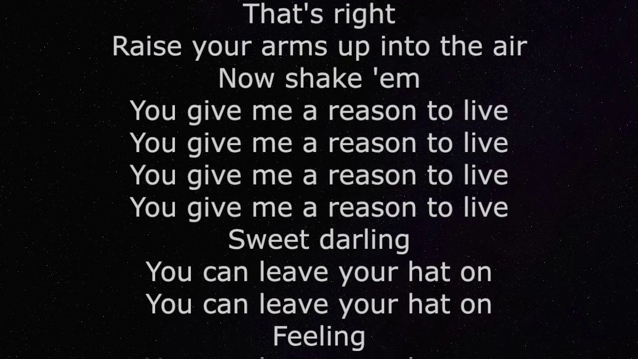 You Can Leave Your Hat On Lyrics Karaoke Joe Cocker Youtube