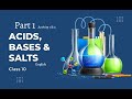 ACIDS, BAASES AND SALTS, ACTIVITY 1 AND ACTIVITY 2, PART1 ENGLISH INDICATORS, OLFACTORY INDICATORS.